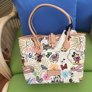 NWT DISNEY DOONEY & BOURKE CINDY TOTE SKETCHES